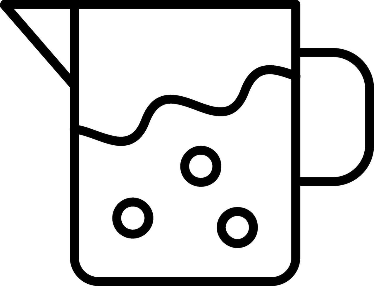 Pitcher Line Icon vector