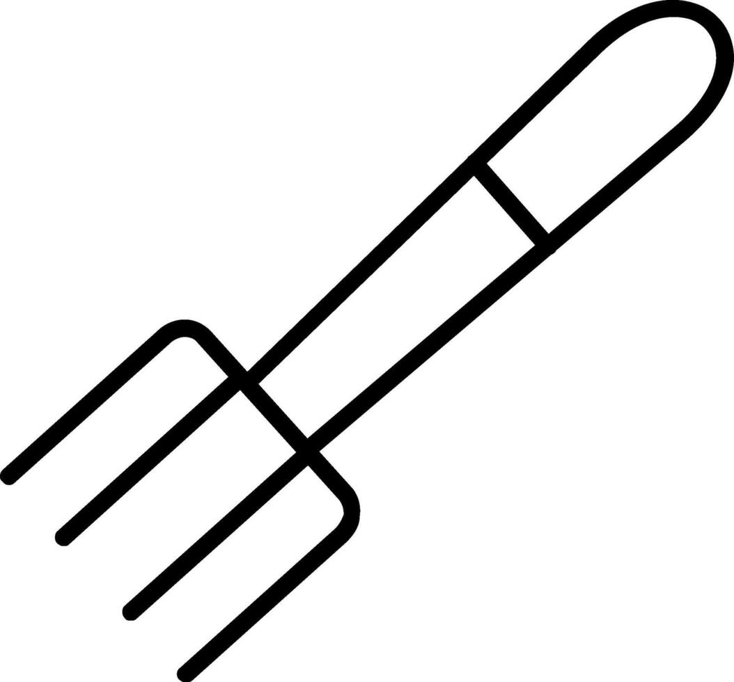 Fork Line Icon vector