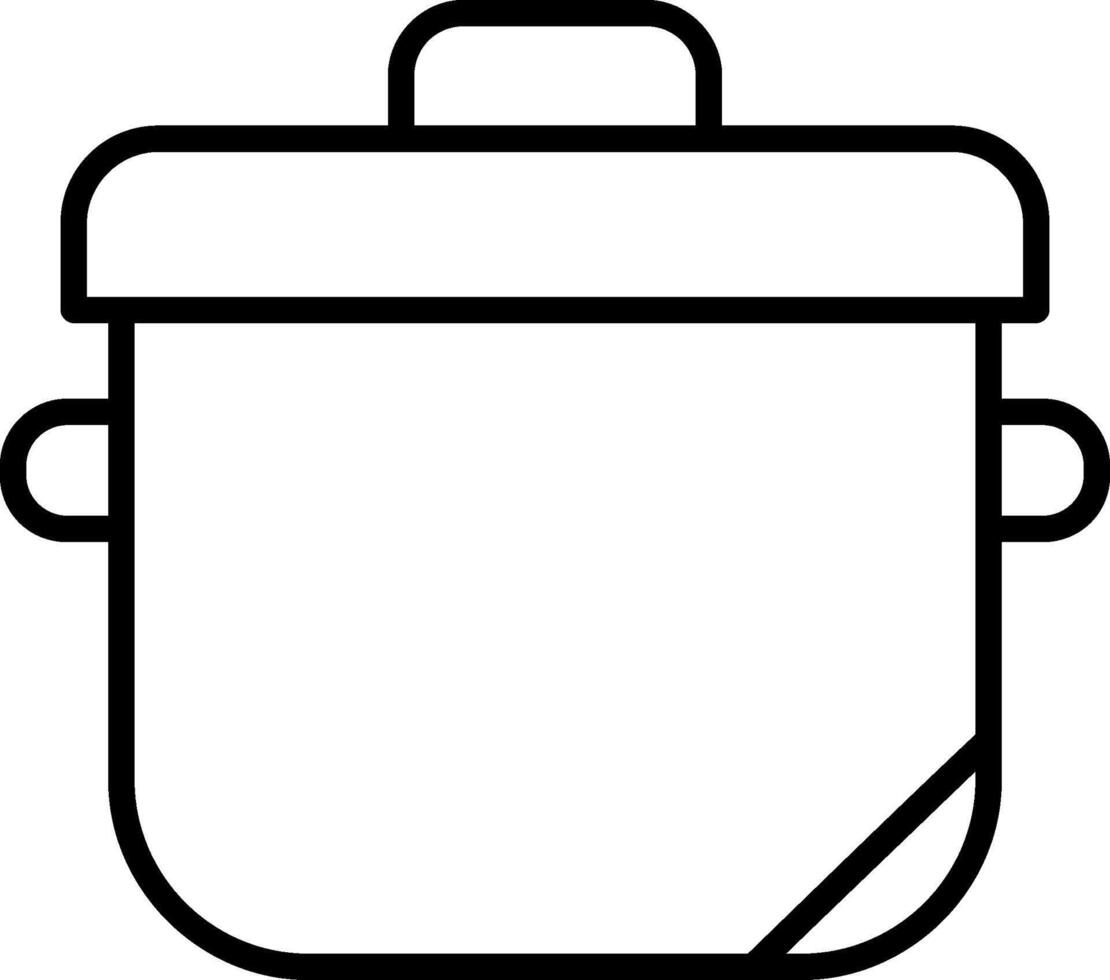 Pot Line Icon vector