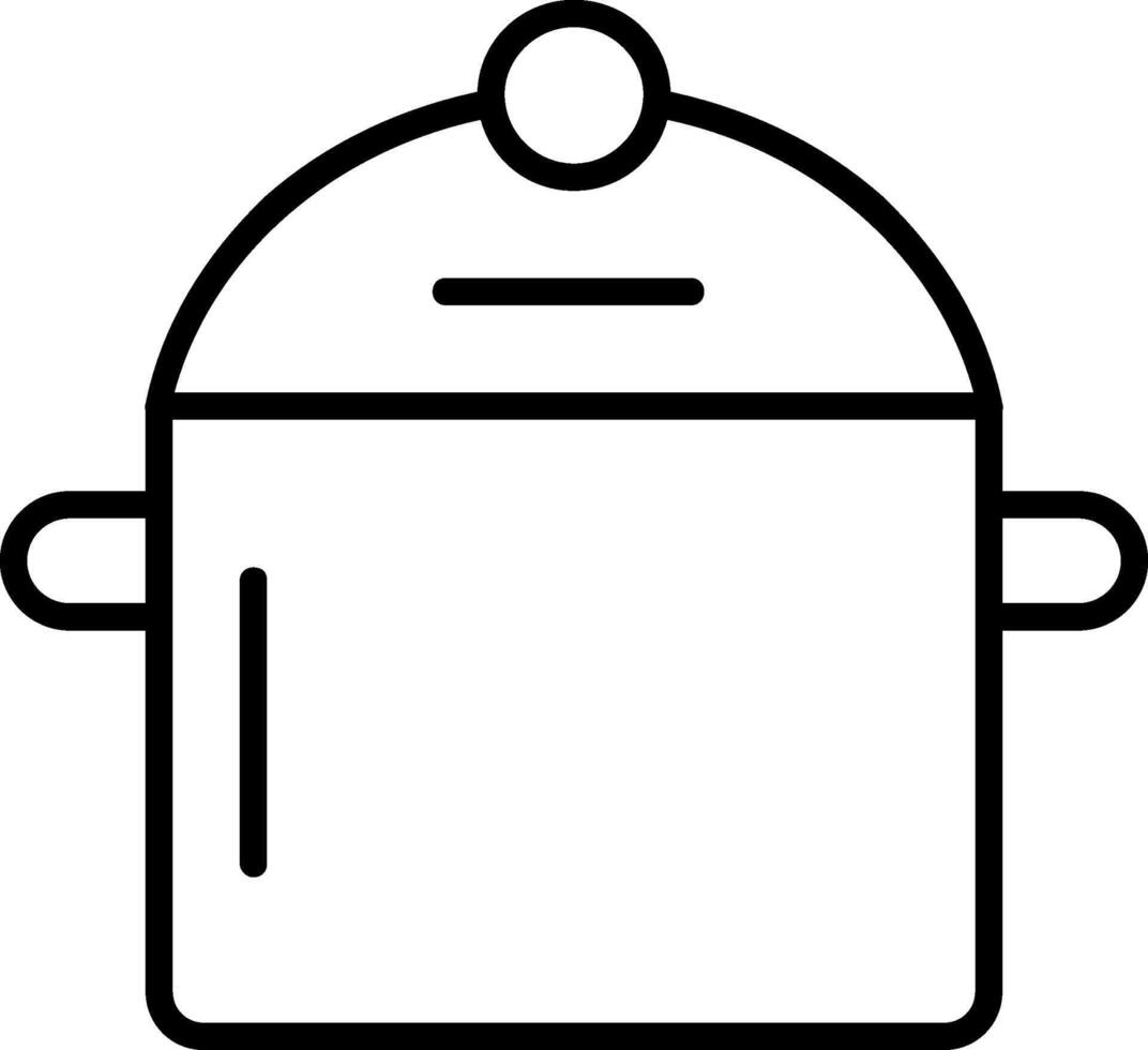 Pot Line Icon vector