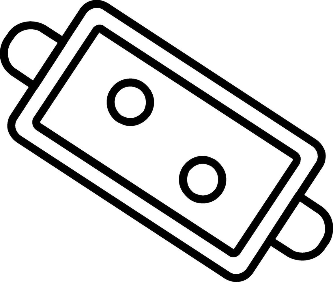 Tray Line Icon vector