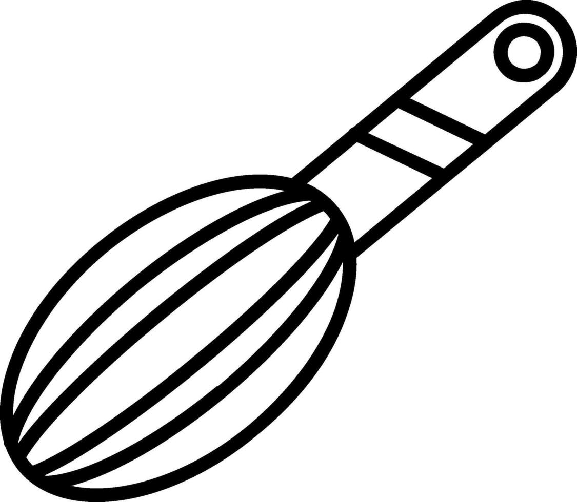 Whisk Line Icon vector