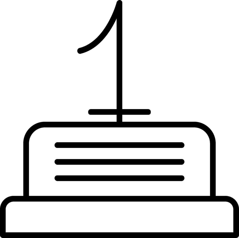 Number Line Icon vector