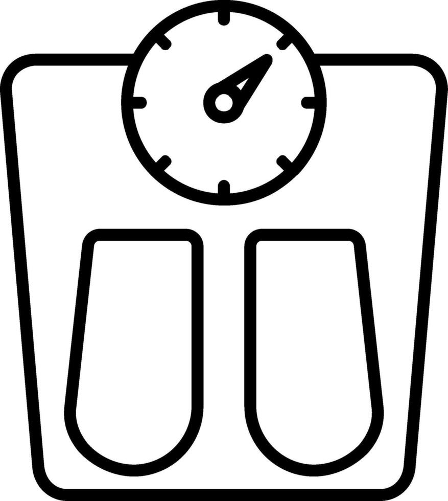 Scales Line Icon vector
