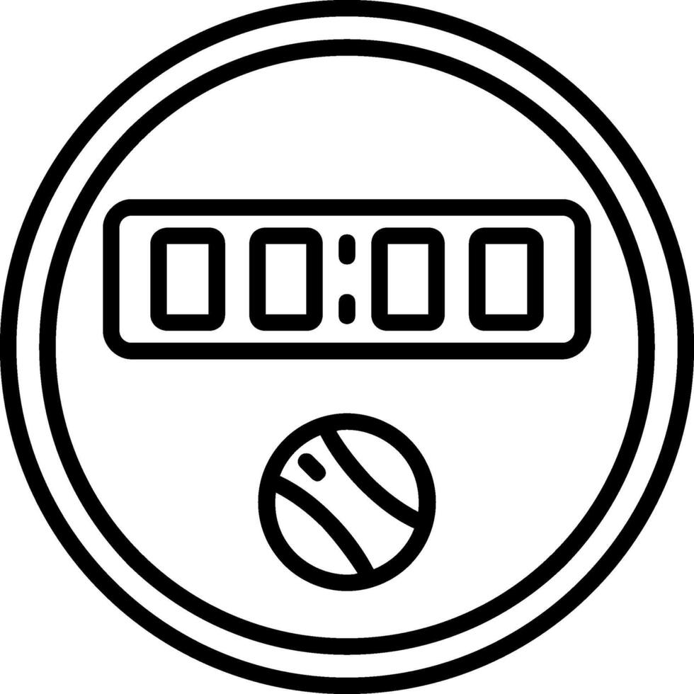 Dial Line Icon vector