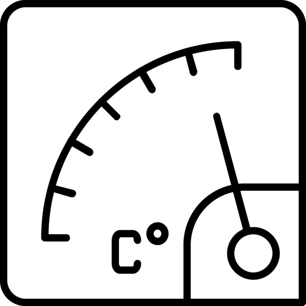 Gauge Line Icon vector