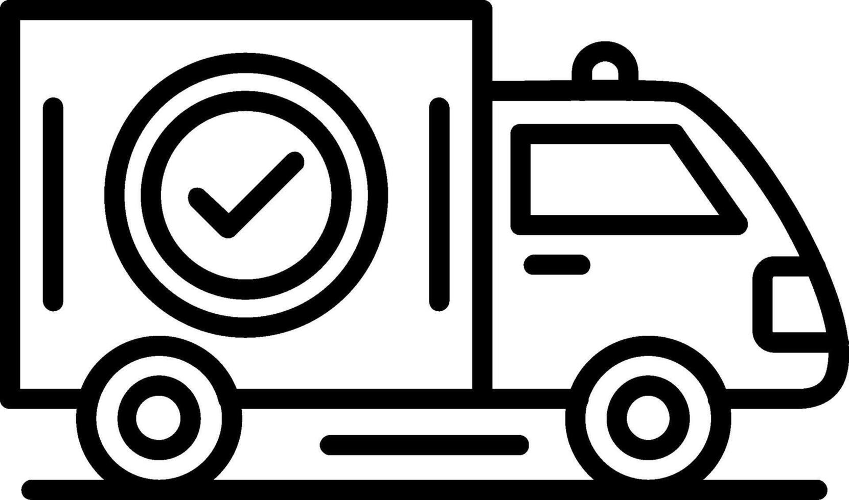 Delivery Line Icon vector