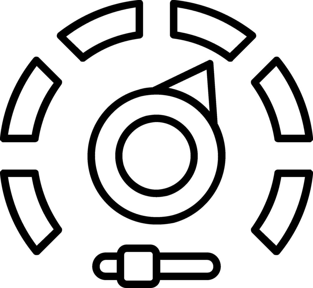 Gauge Line Icon vector