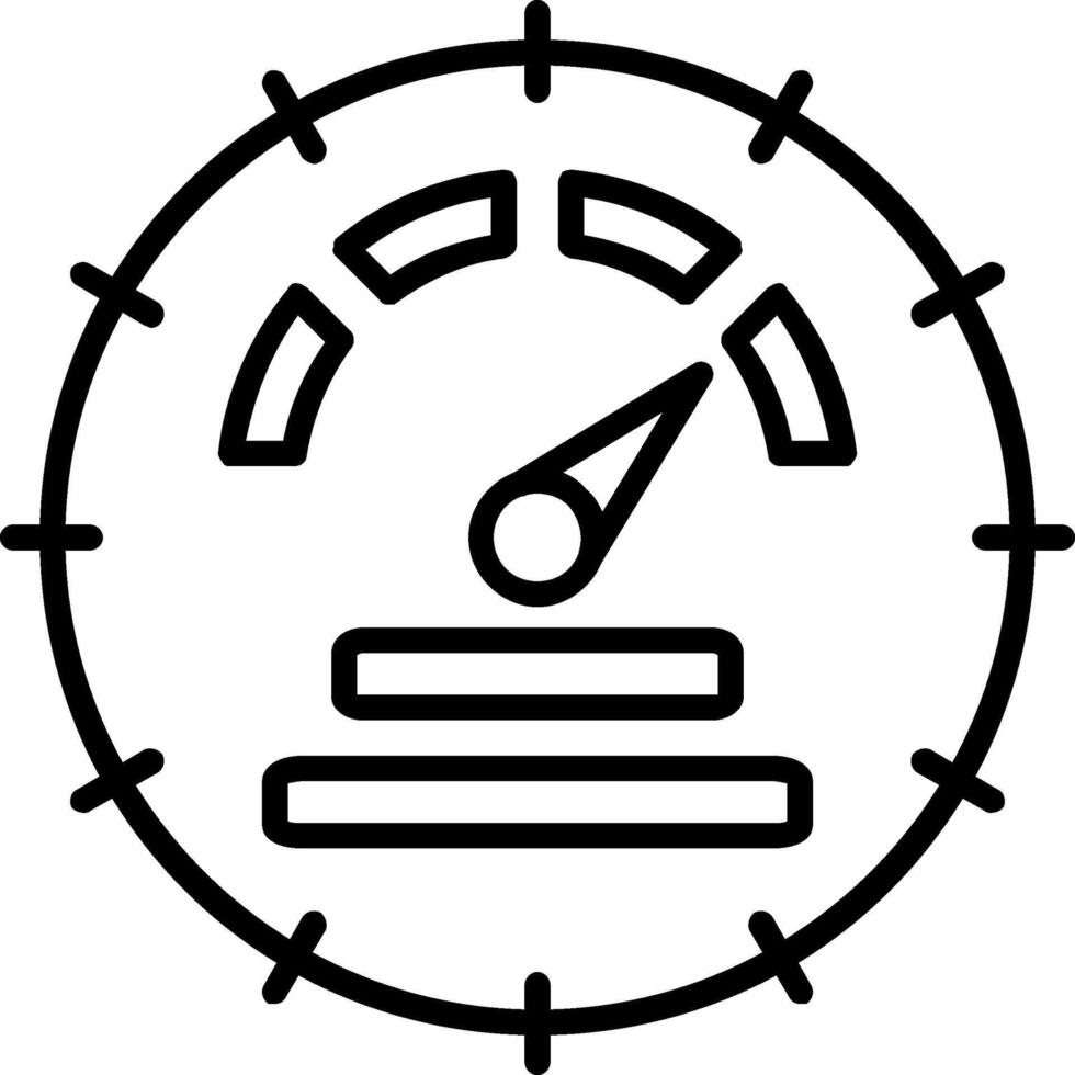 Dial Line Icon vector