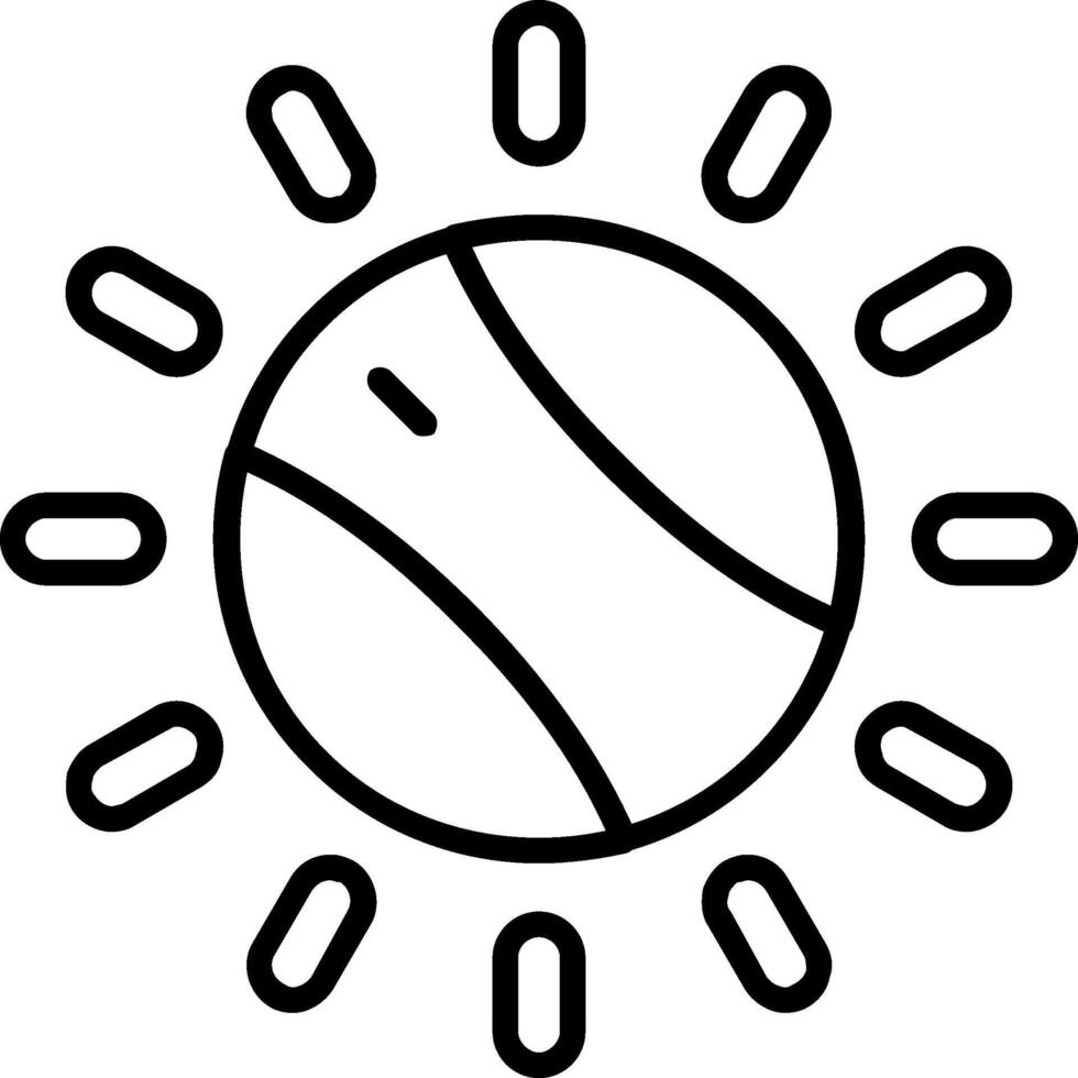 Dial Line Icon vector