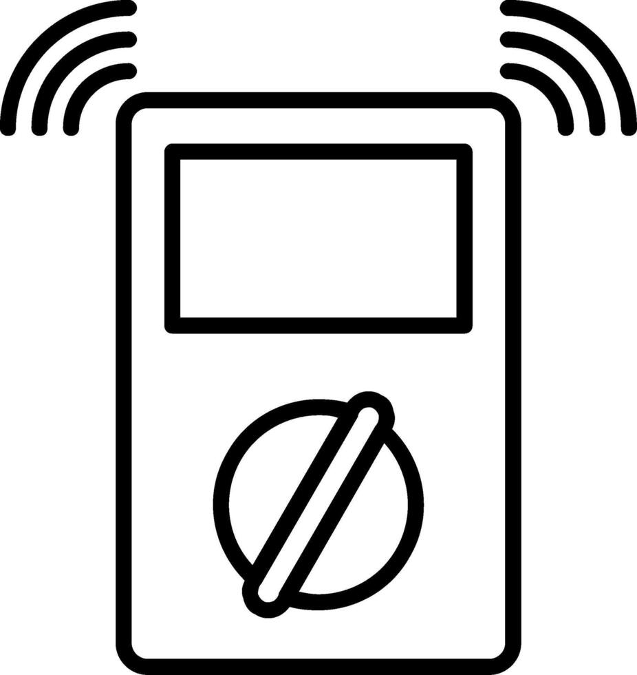Metre Line Icon vector