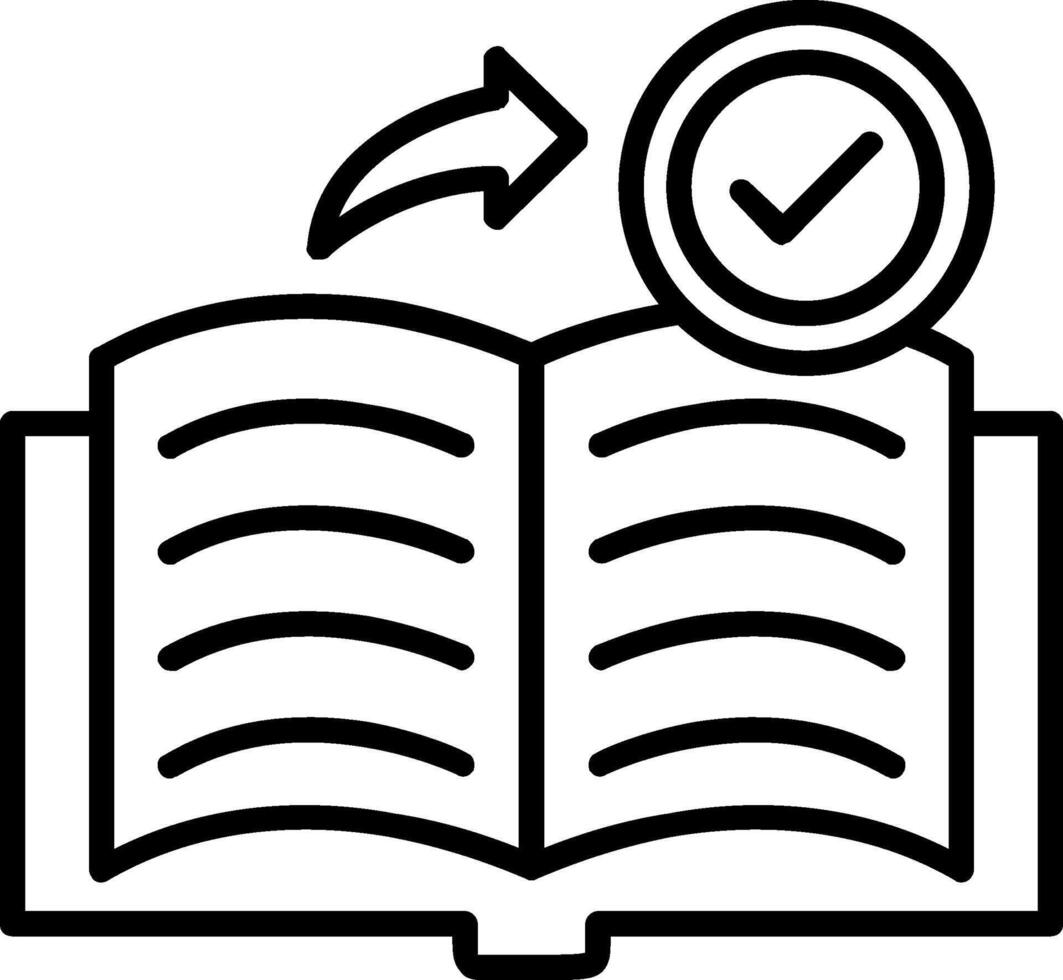 Book Line Icon vector
