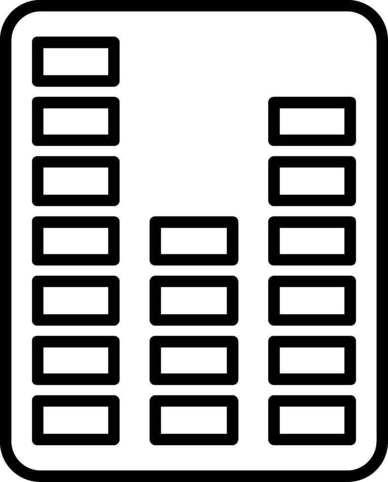 Sound Bars Line Icon vector