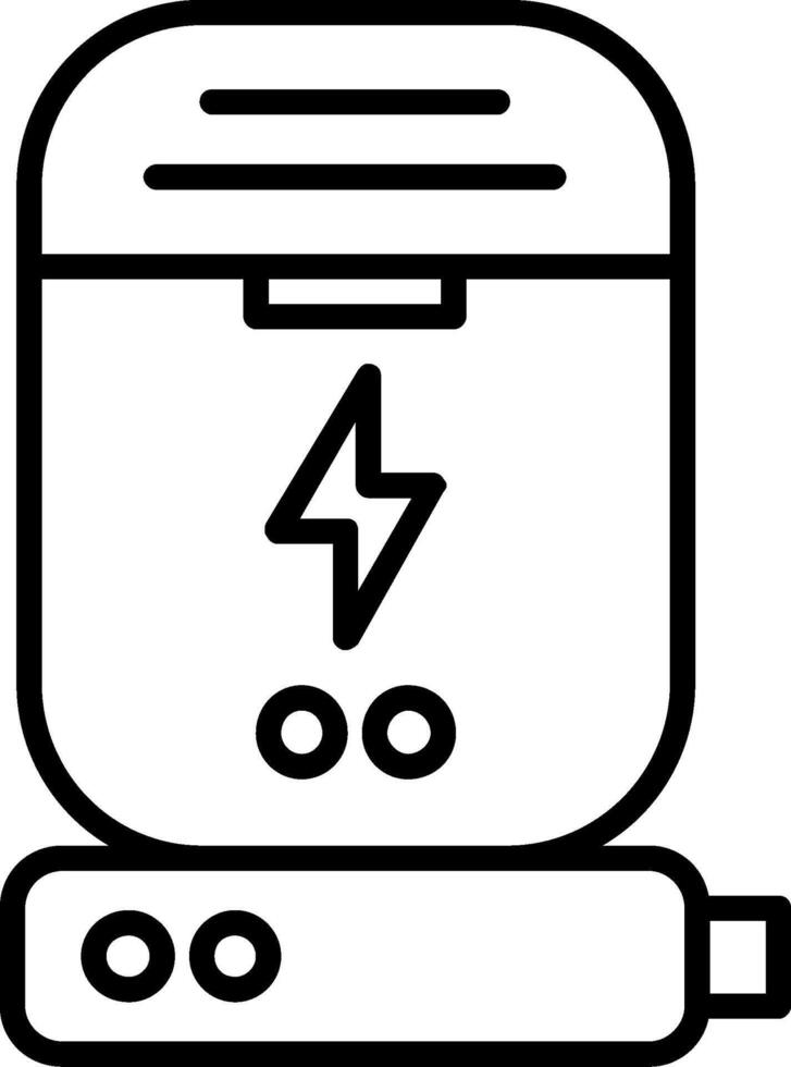 Dock Line Icon vector