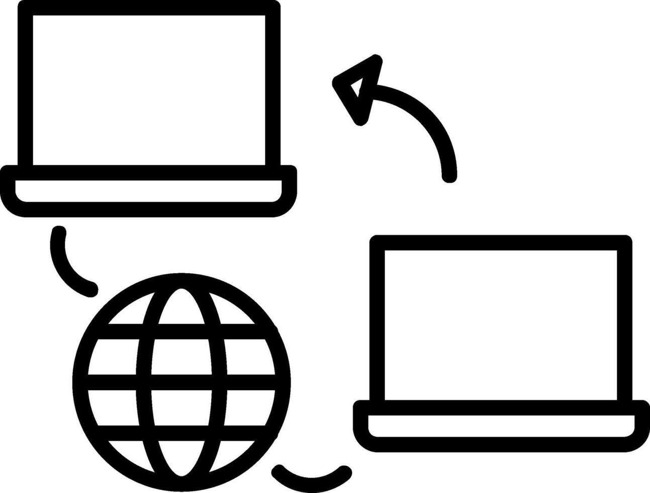 Network Line Icon vector