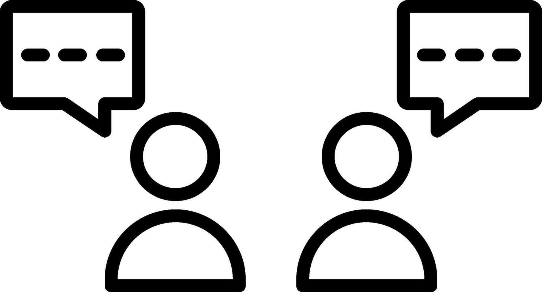 Chat Line Icon vector