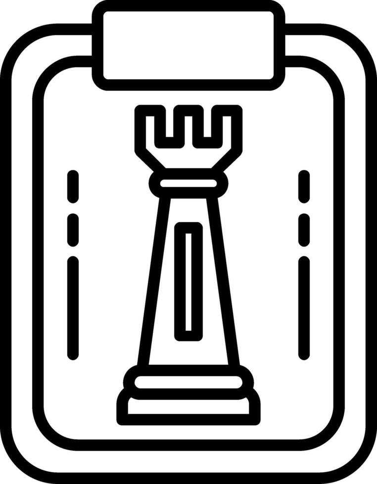 Strategy Line Icon vector