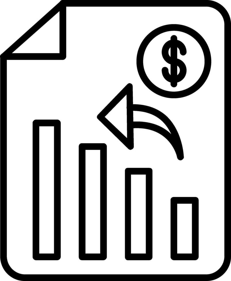 Analytics Line Icon vector