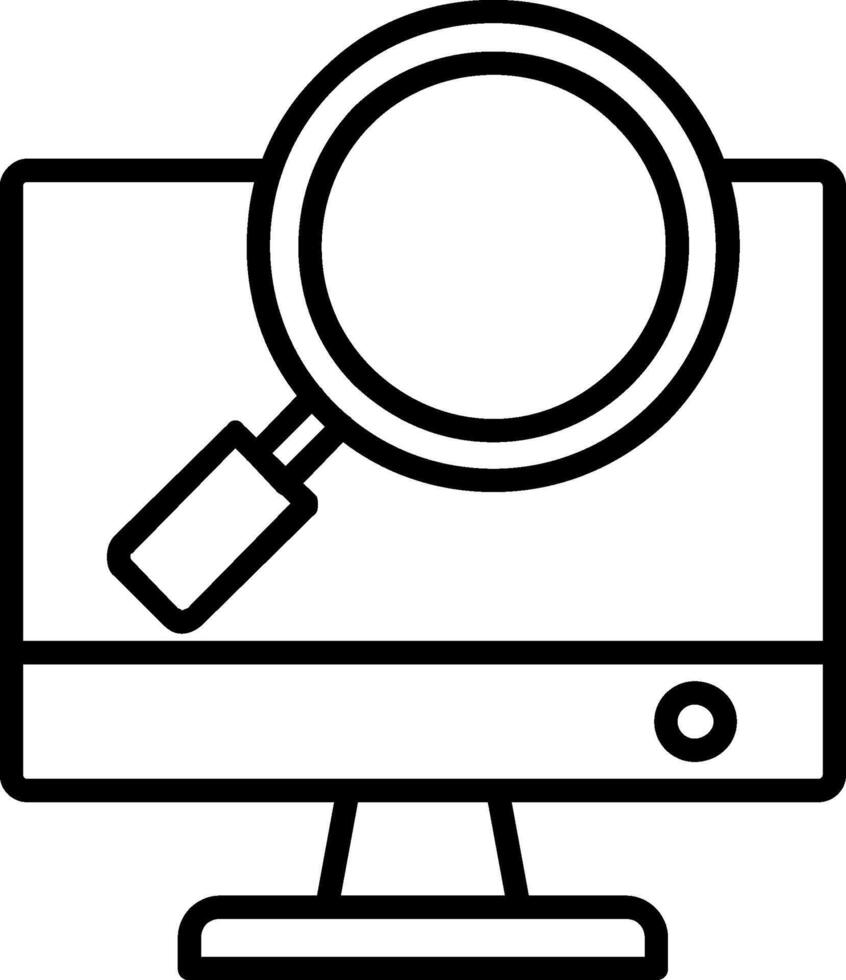 Search Line Icon vector