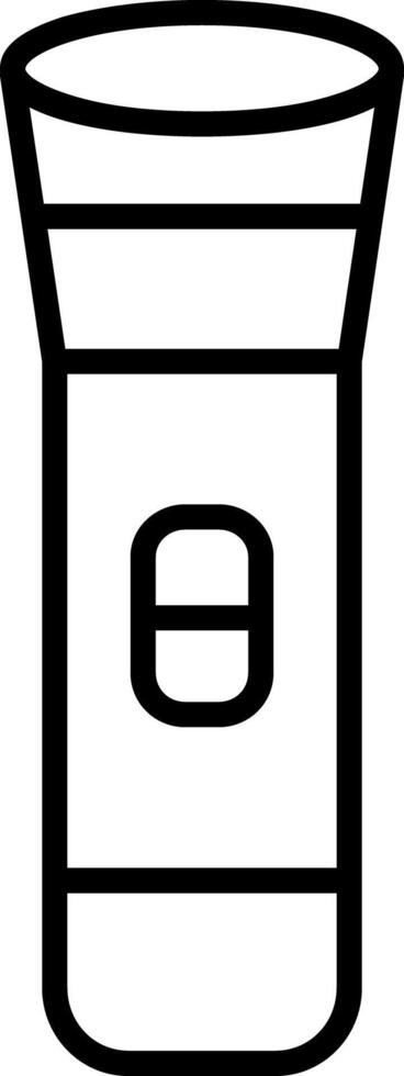 Torch Line Icon vector