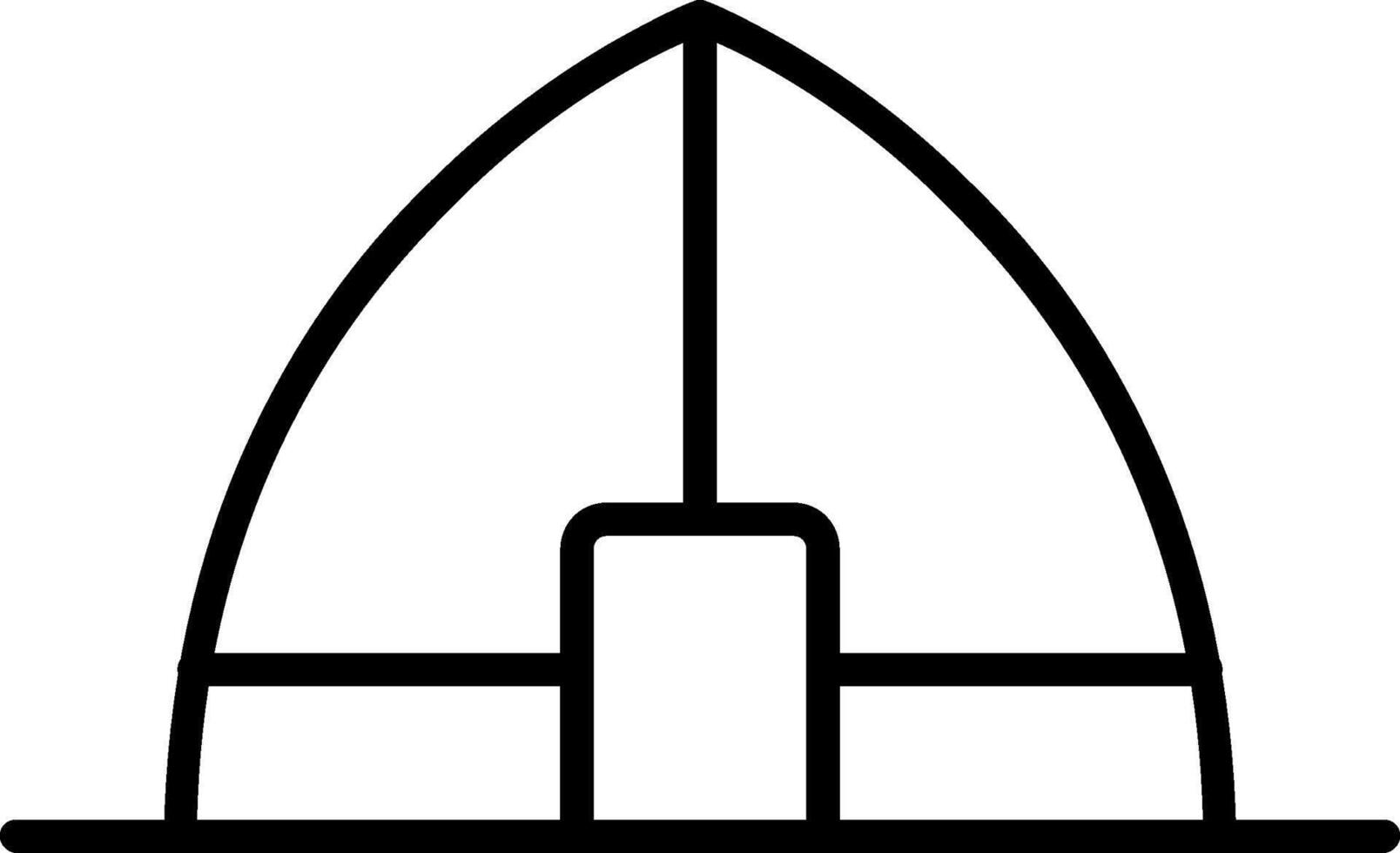 Tent Line Icon vector