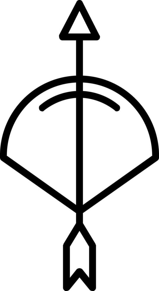 Archery Line Icon vector