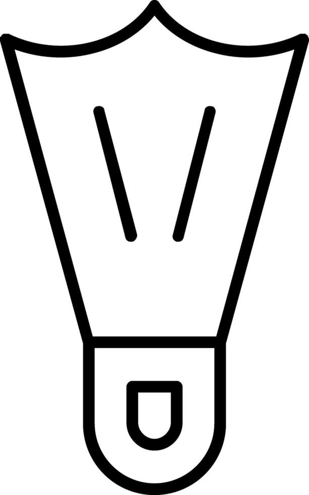 Flippers Line Icon vector