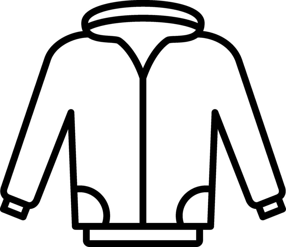 Jacket Line Icon vector