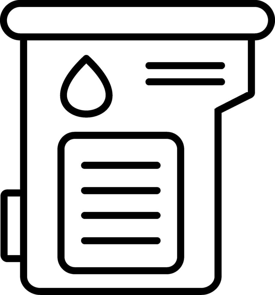 Cartridge Line Icon vector
