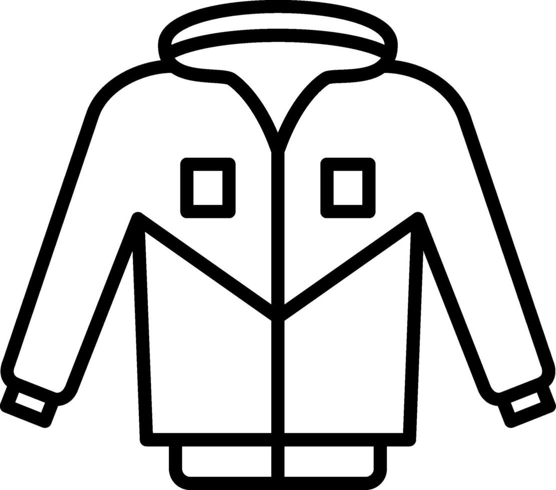 Jacket Line Icon vector