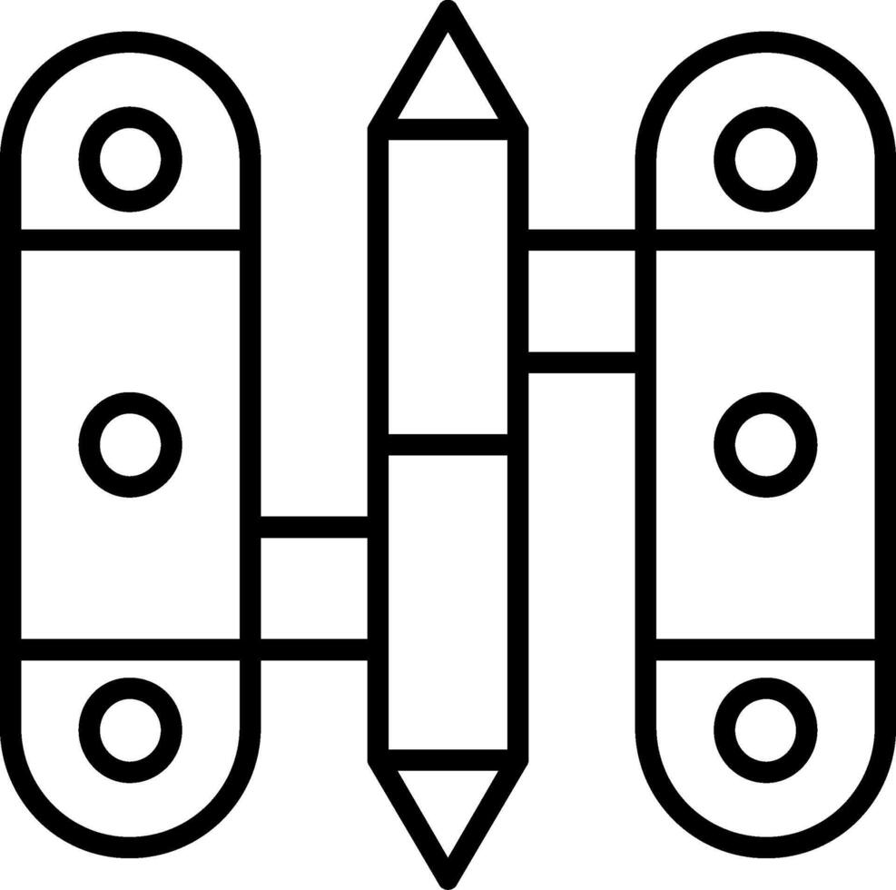 Hinge Line Icon vector