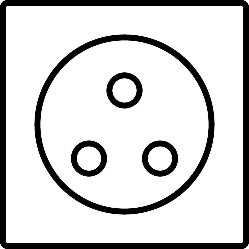 Wall Plug Line Icon vector