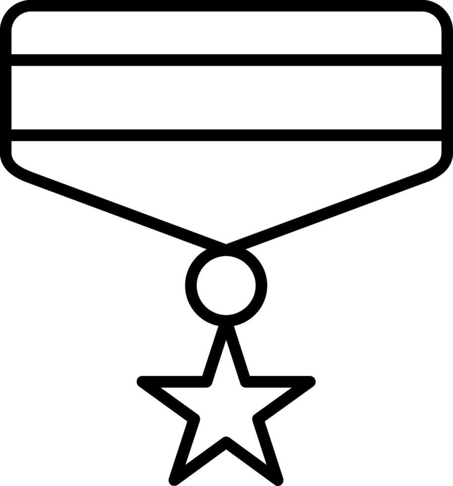 Medal Line Icon vector