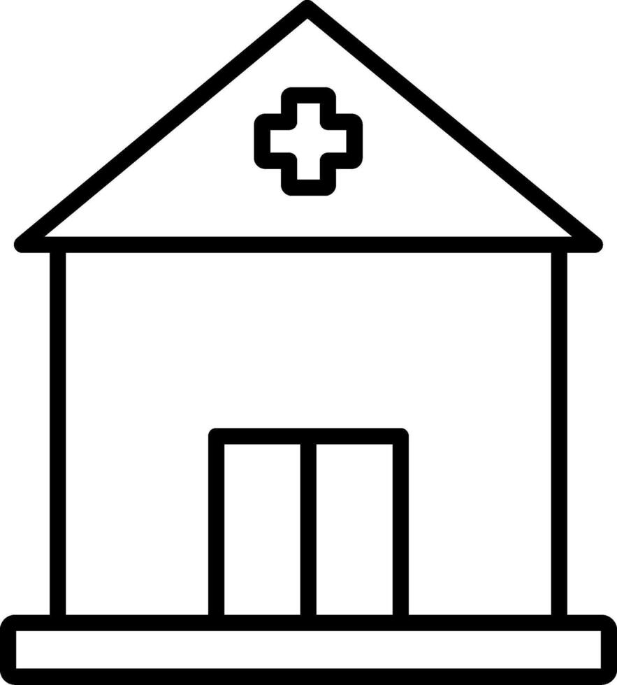 Building Line Icon vector
