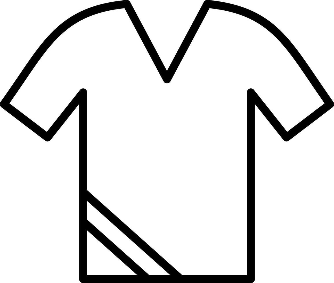 Shirt Line Icon vector