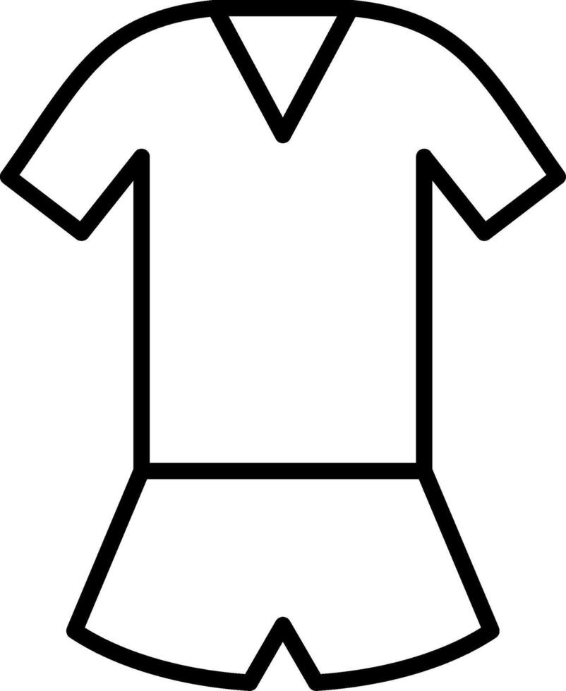 Jumpsuit Line Icon vector