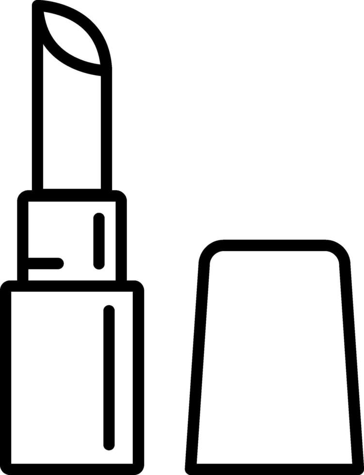 Lipstick Line Icon vector