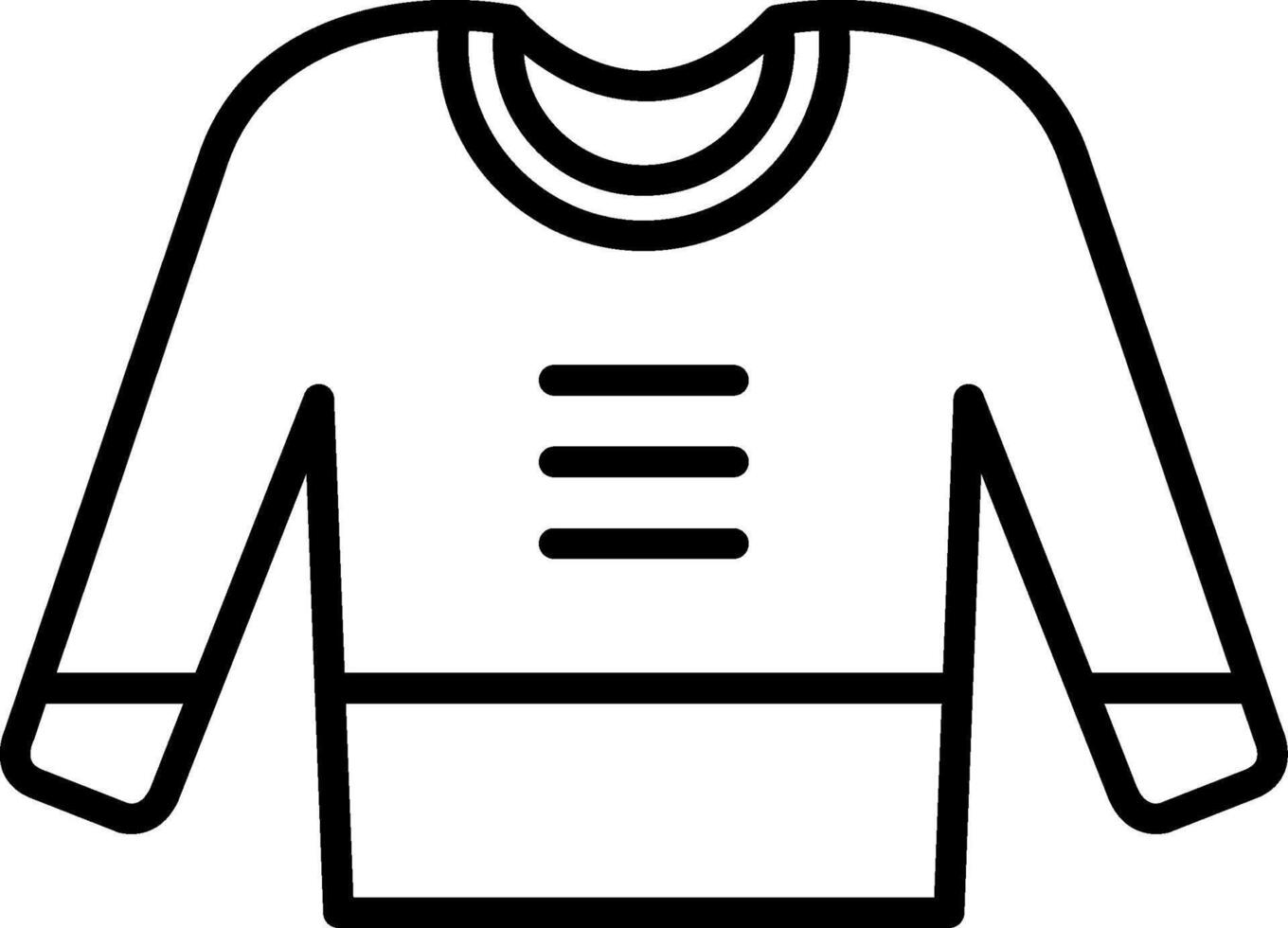Jumper Line Icon vector