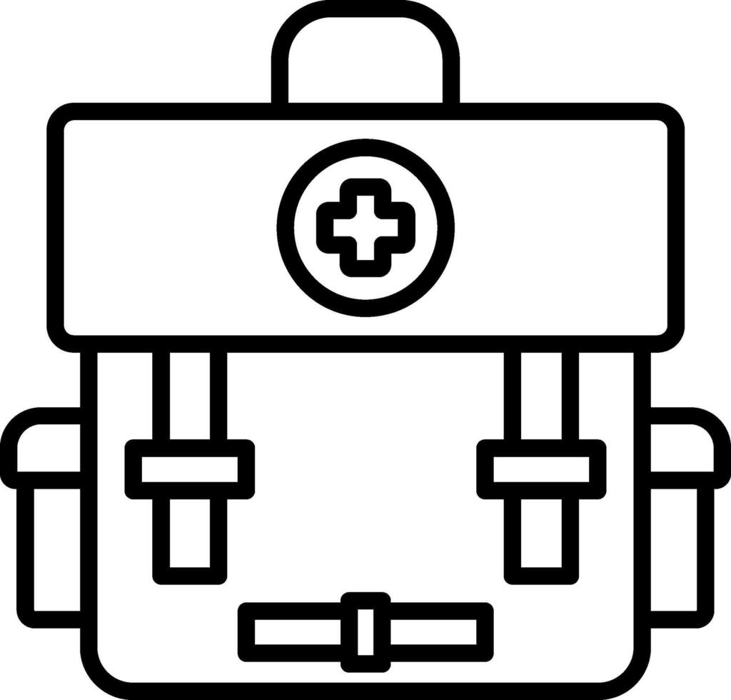 First Aid Line Icon vector