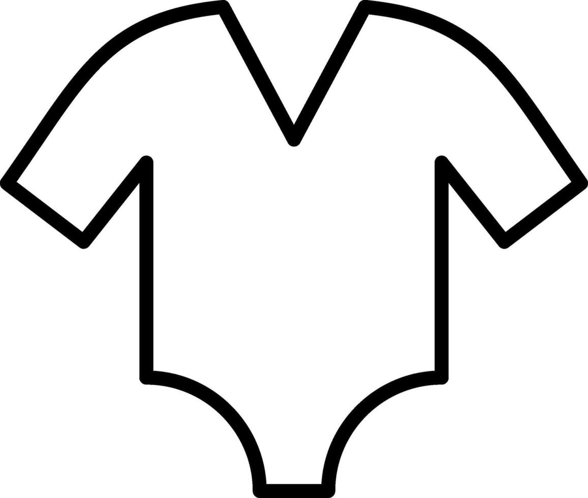 Bodysuit Line Icon vector