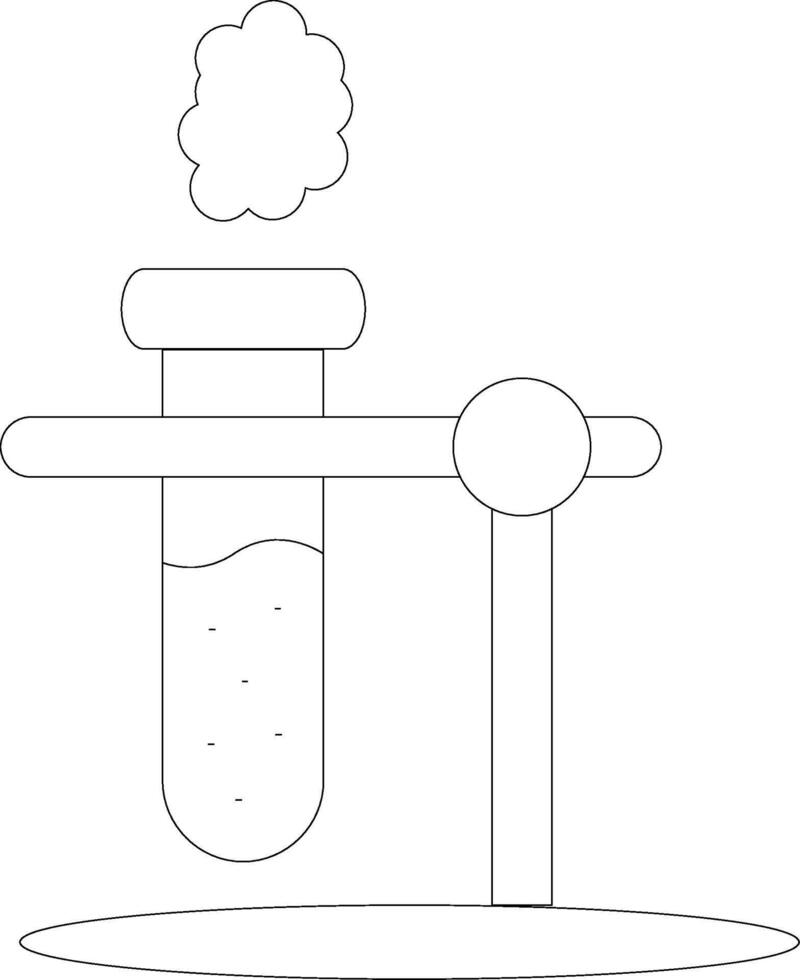 Test Tube Line Icon vector