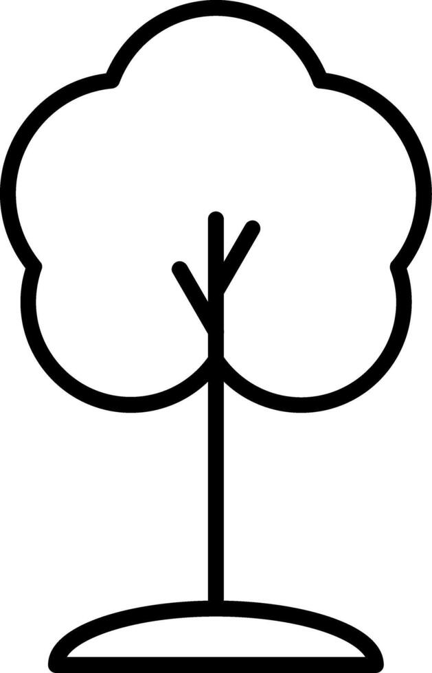 Tree Line Icon vector
