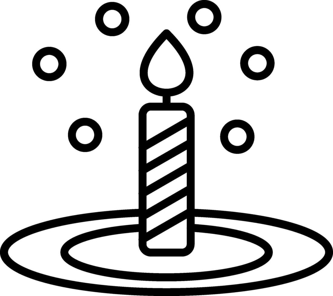 Bunsen Burner Line Icon vector