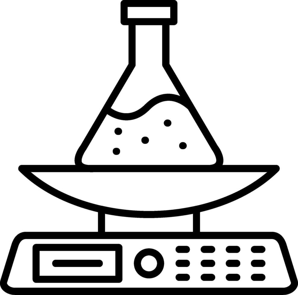 Scale Line Icon vector