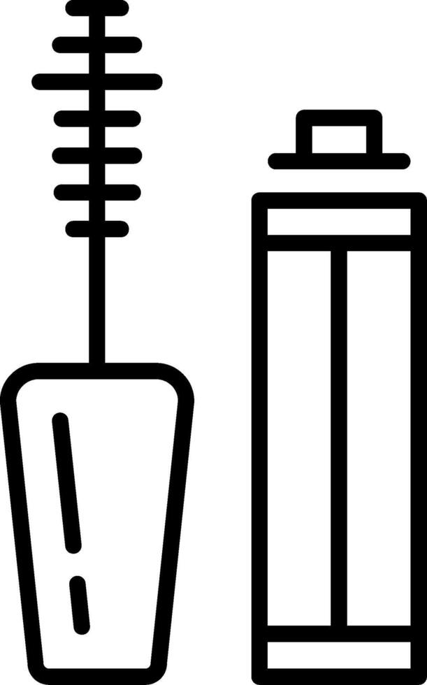 Mascara Line Icon vector