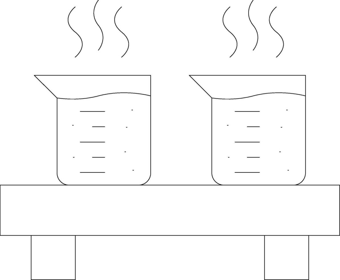 Flask Line Icon vector
