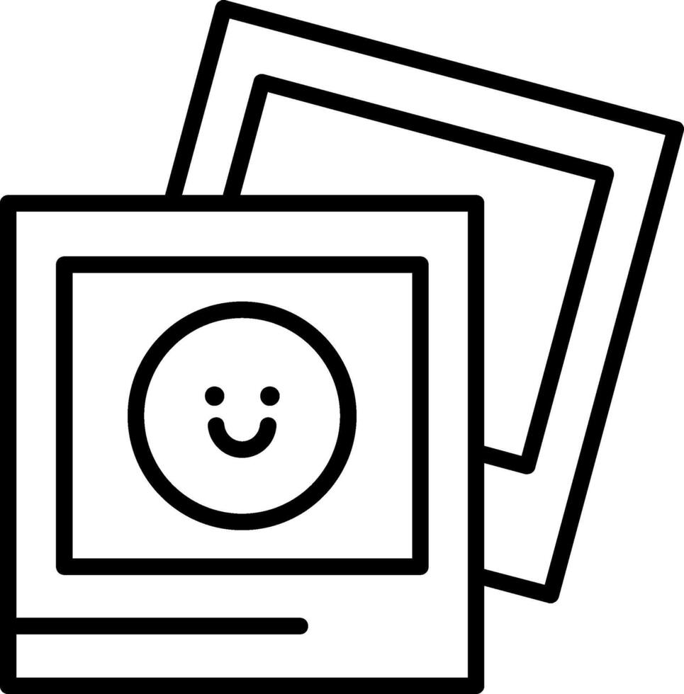 Photograph Line Icon vector