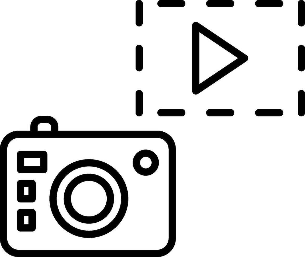 Camera Line Icon vector