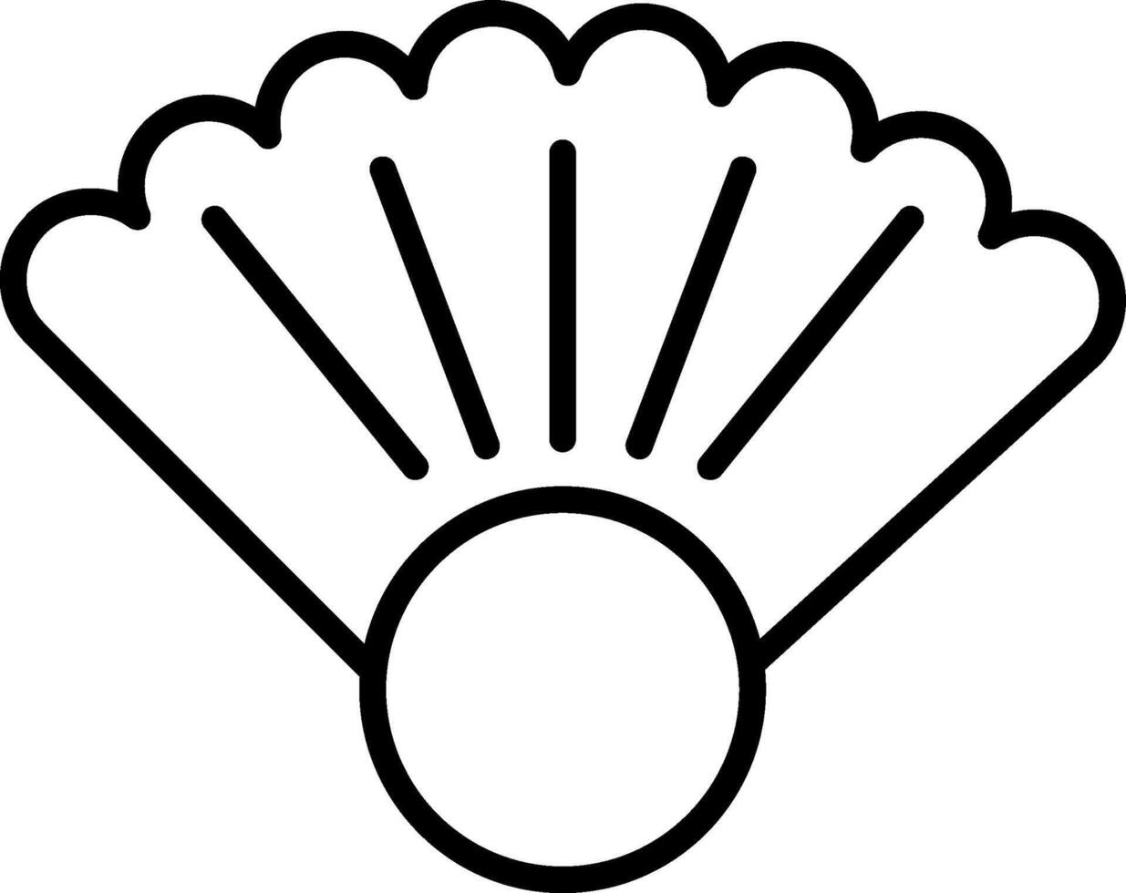 Shell Line Icon vector