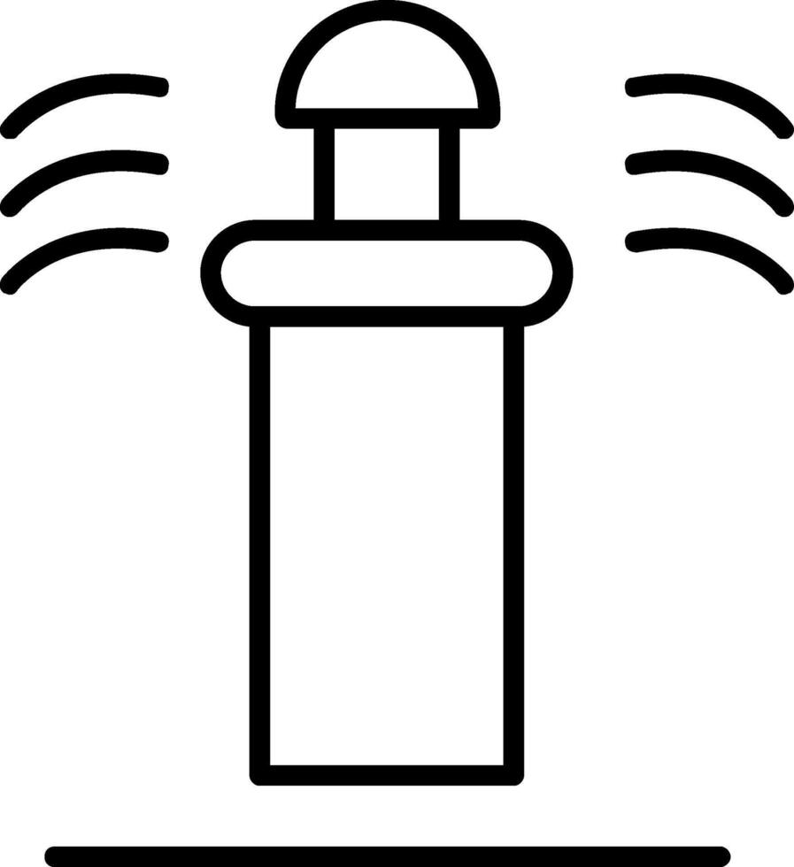 icono de línea de rociadores vector